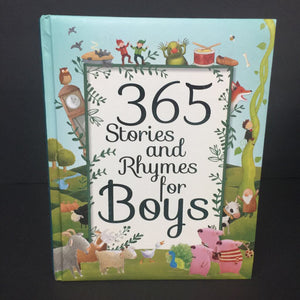 365 Stories and Rhymes for Boys (Fairy Tale/Bedtime Story/Nursery Rhyme) (Soft-Cover) -hardcover