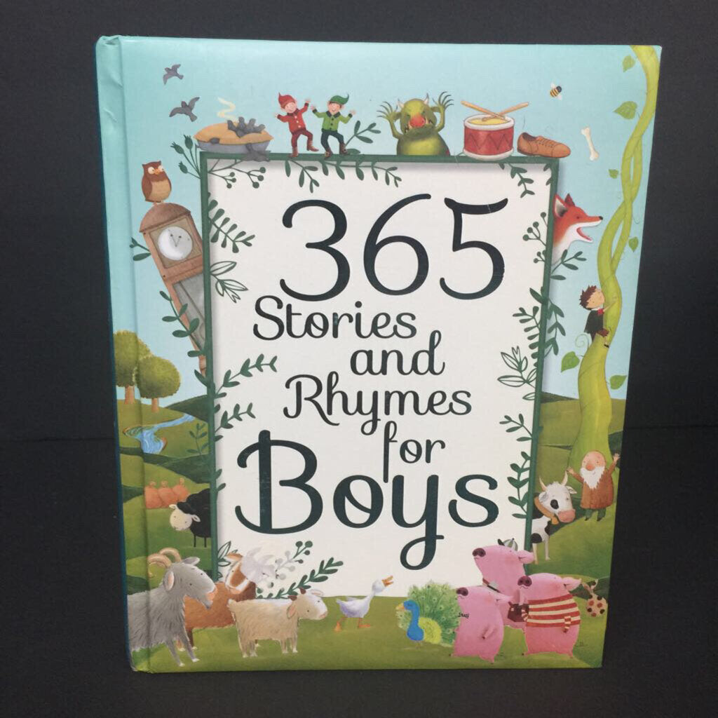 365 Stories and Rhymes for Boys (Fairy Tale/Bedtime Story/Nursery Rhyme) (Soft-Cover) -hardcover