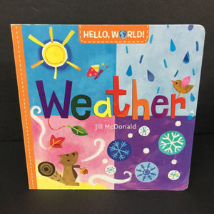 Weather (Jill McDonald) (Weather: Sunn, Rainy, Windy, Snowy) -board