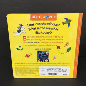 Weather (Jill McDonald) (Weather: Sunn, Rainy, Windy, Snowy) -board