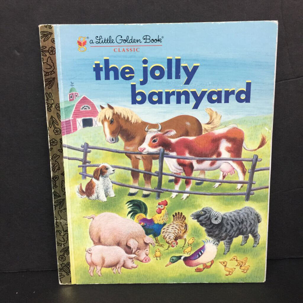 The Jolly Barnyard (Annie North Bedford) (Golden Book) -hardcover
