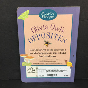 Olivia Owl's Opposites (Maurice Pledger) -board