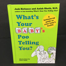 Load image into Gallery viewer, What&#39;s Your Baby&#39;s Poo Telling You?: A Bottoms-Up Guide to Your Baby&#39;s Health (Josh Richman &amp; Anish Sheth) -educational nursery parenting hardcover
