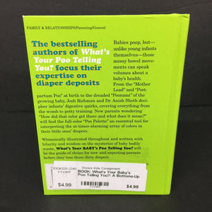 What's Your Baby's Poo Telling You?: A Bottoms-Up Guide to Your Baby's Health (Josh Richman & Anish Sheth) -educational nursery parenting hardcover
