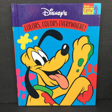 Load image into Gallery viewer, Colors, Colors Everywhere (Disney Read and Grow Library) (Mickey &amp; Friends) -character hardcover
