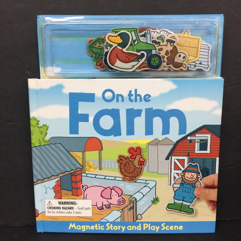 On the Farm: Magnetic Story Play Scene -busy hardcover