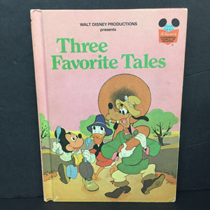 Three Favorite Tales (Disney's Wonderful World of Reading) (Mickey & Friends) -character hardcover