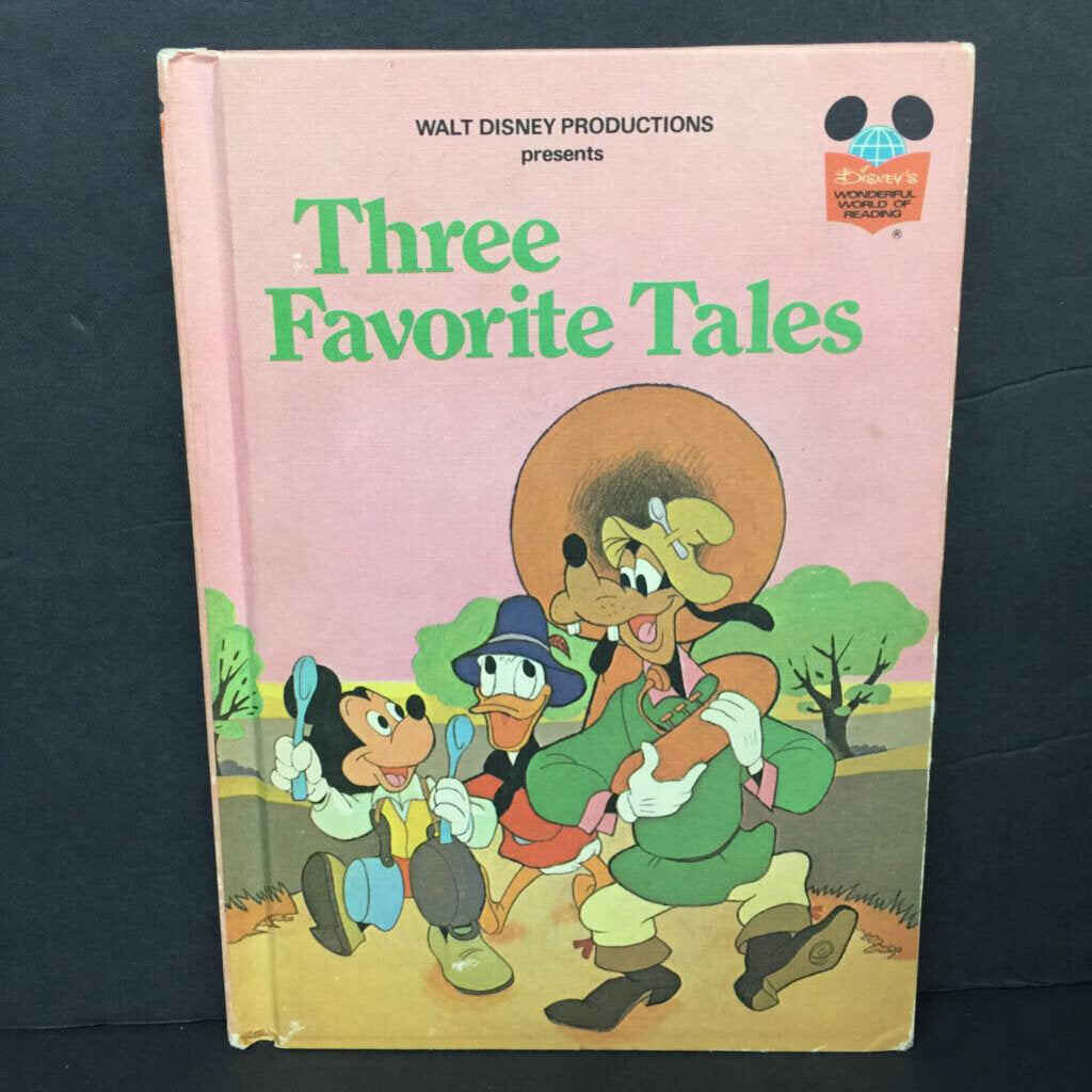 Three Favorite Tales (Disney's Wonderful World of Reading) (Mickey & Friends) -character hardcover