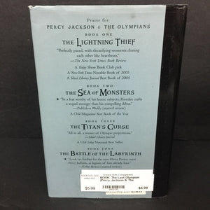 The Last Olympian (Percy Jackson & The Olympians) (Rick Riordan) -series hardcover