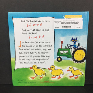 Old MacDonald Had a Farm (Pete the Cat) (James Dean) -character hardcover