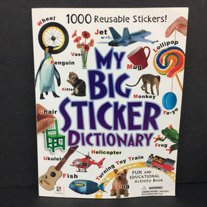 My Big Sticker Dictionary -activity paperback