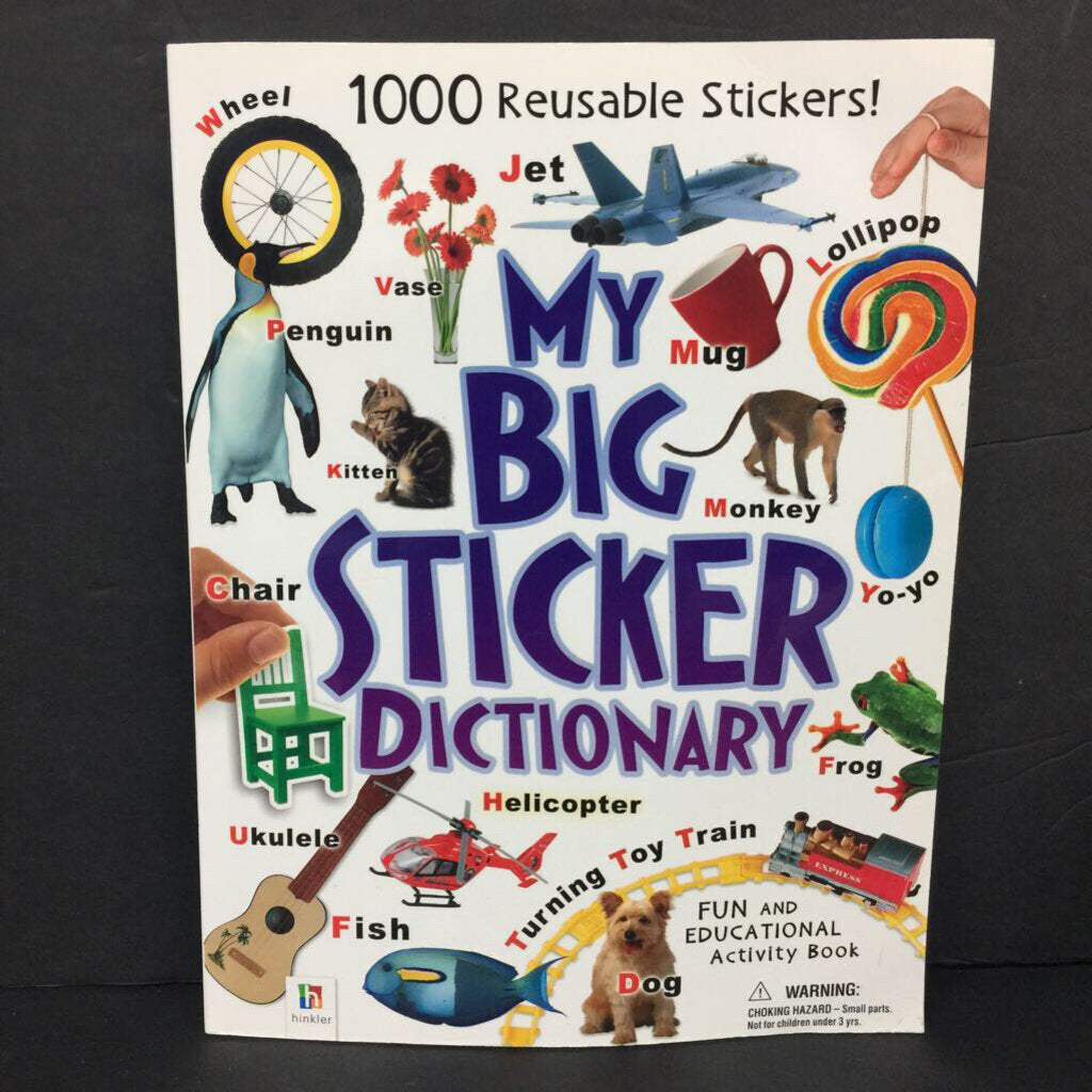 My Big Sticker Dictionary -activity paperback