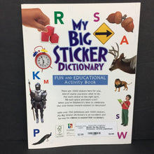 Load image into Gallery viewer, My Big Sticker Dictionary -activity paperback
