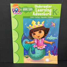 Load image into Gallery viewer, Underwater Learning Adventure (Dora the Explorer) (Pre-K) (Wipe-Off) -character workbook paperback
