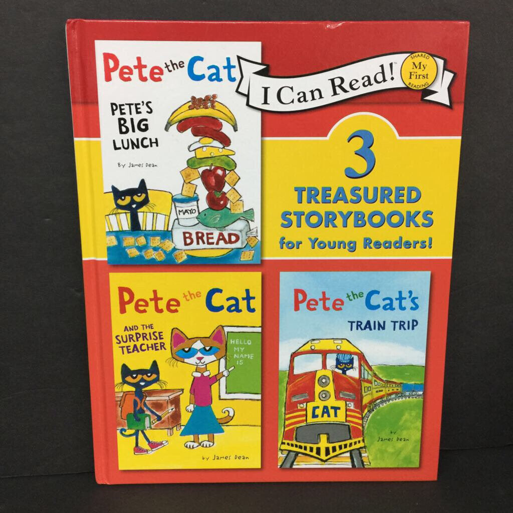Pete the Cat: 3 Treasured Storybooks (My First I Can Read) (James Dean) -character reader hardcover