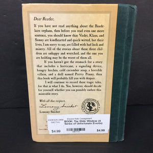 The Wide Window (A Series of Unfortunate Events) (Lemony Snicket) -series hardcover