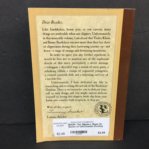The Slippery Slope (A Series of Unfortunate Events) (Lemony Snicket) -series paperback