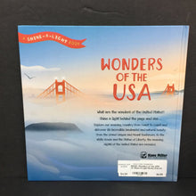 Load image into Gallery viewer, Wonders of the USA (A Shine-A-Light Book) (Carron Brown &amp; Bee Johnson) (Notable Event) -educational hardcover

