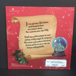 Frozen Olaf's Night Before Christmas Book & CD (Jessica Julius) (Season: Winter, Holiday) -character hardcover