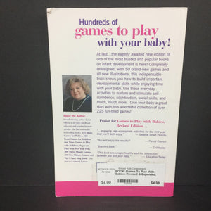 Games To Play With Babies: Revised & Expanded, 3rd Edition (Jackie Silberg) -nursery activity parenting paperback