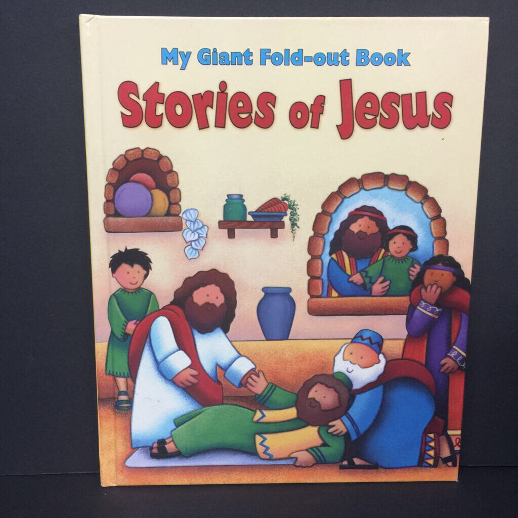 Stories of Jesus (My Giant Fold-Out Book) (Allia Zobel-Nolan) -religion hardcover