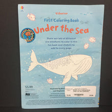 Load image into Gallery viewer, First Coloring Book: Under the Sea (Usborne) -activity paperback
