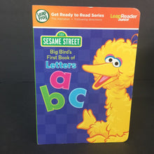 Load image into Gallery viewer, Big Bird&#39;s First Book of Letters (Sesame Street) (LeapReader Junior) -interactive board
