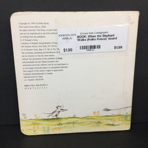When the Elephant Walks (Keiko Kasza) -board