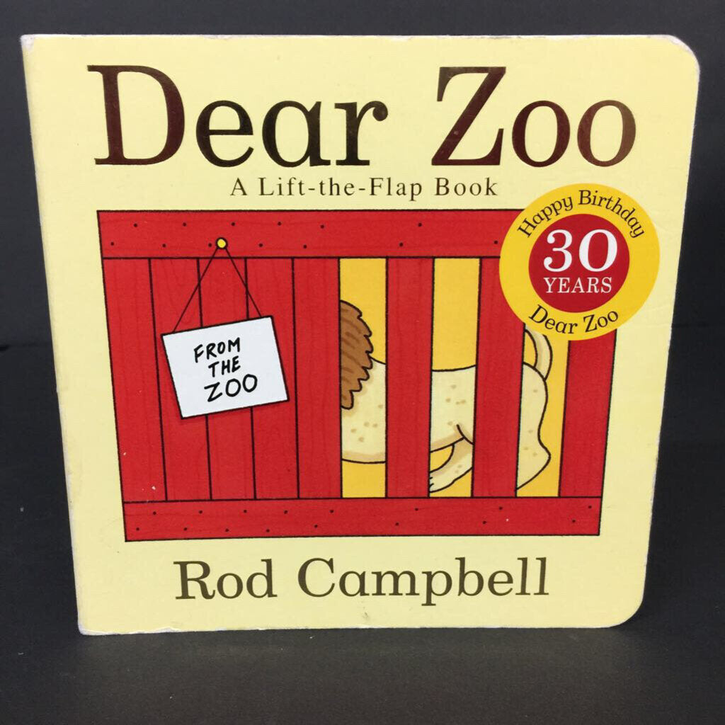 Dear Zoo: 30th Anniversary Edition (Lift-The-Flap) (Rod Campbell) -board
