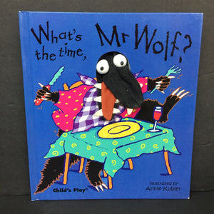 What's the Time, Mr. Wolf? (Annie Kubler) -puppet hardcover