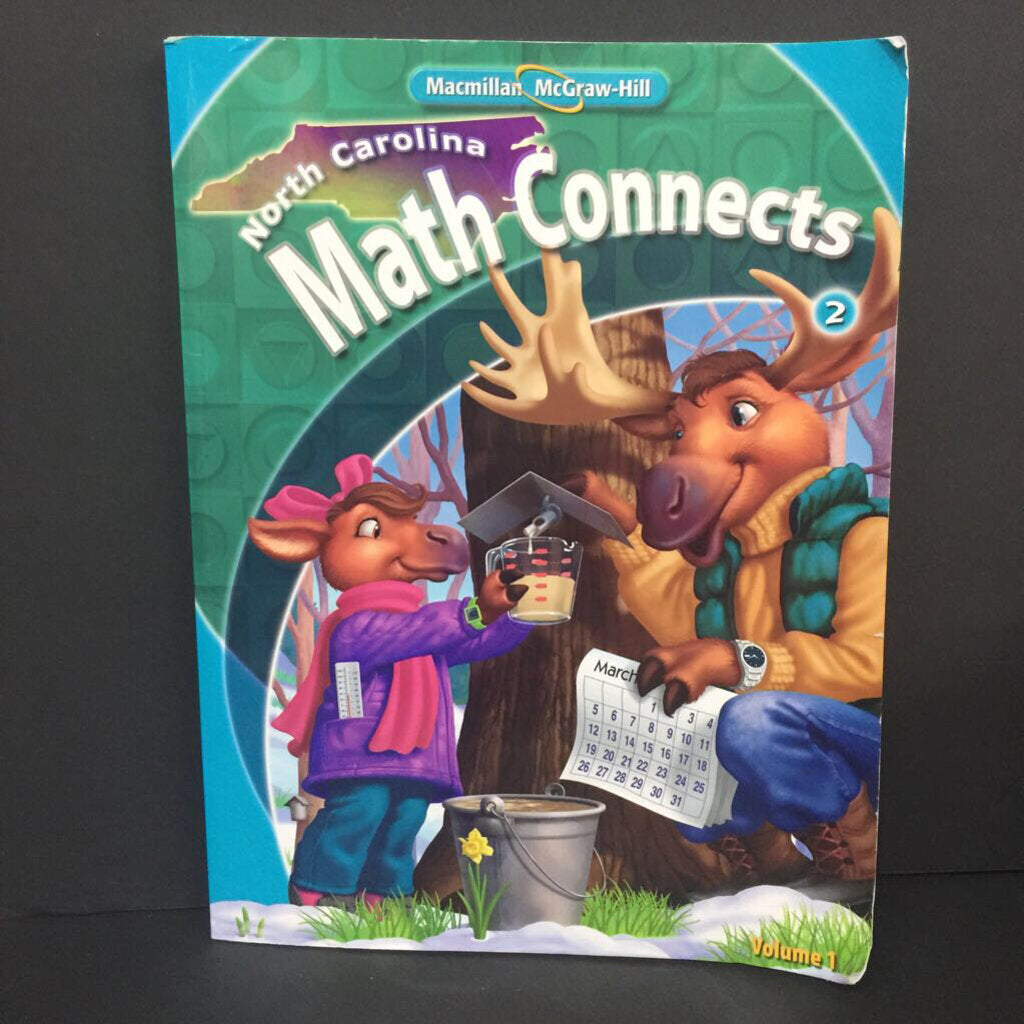 Math Connects Grade 2 Volume 1 (North Carolina) (McGraw-Hill) -workbook paperback