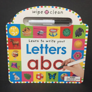 Learn to Write Your Letters ABC (Roger Priddy) (Wipe-Clean) (Language) -educational board