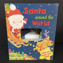 Load image into Gallery viewer, Santa Around the World: Book &amp; Fold-Out Track (Season: Winter, Holiday: Christmas)-board
