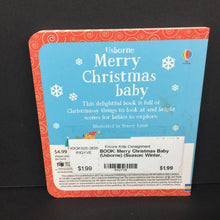 Load image into Gallery viewer, Merry Christmas Baby (Usborne) (Season: Winter, Holiday)-board

