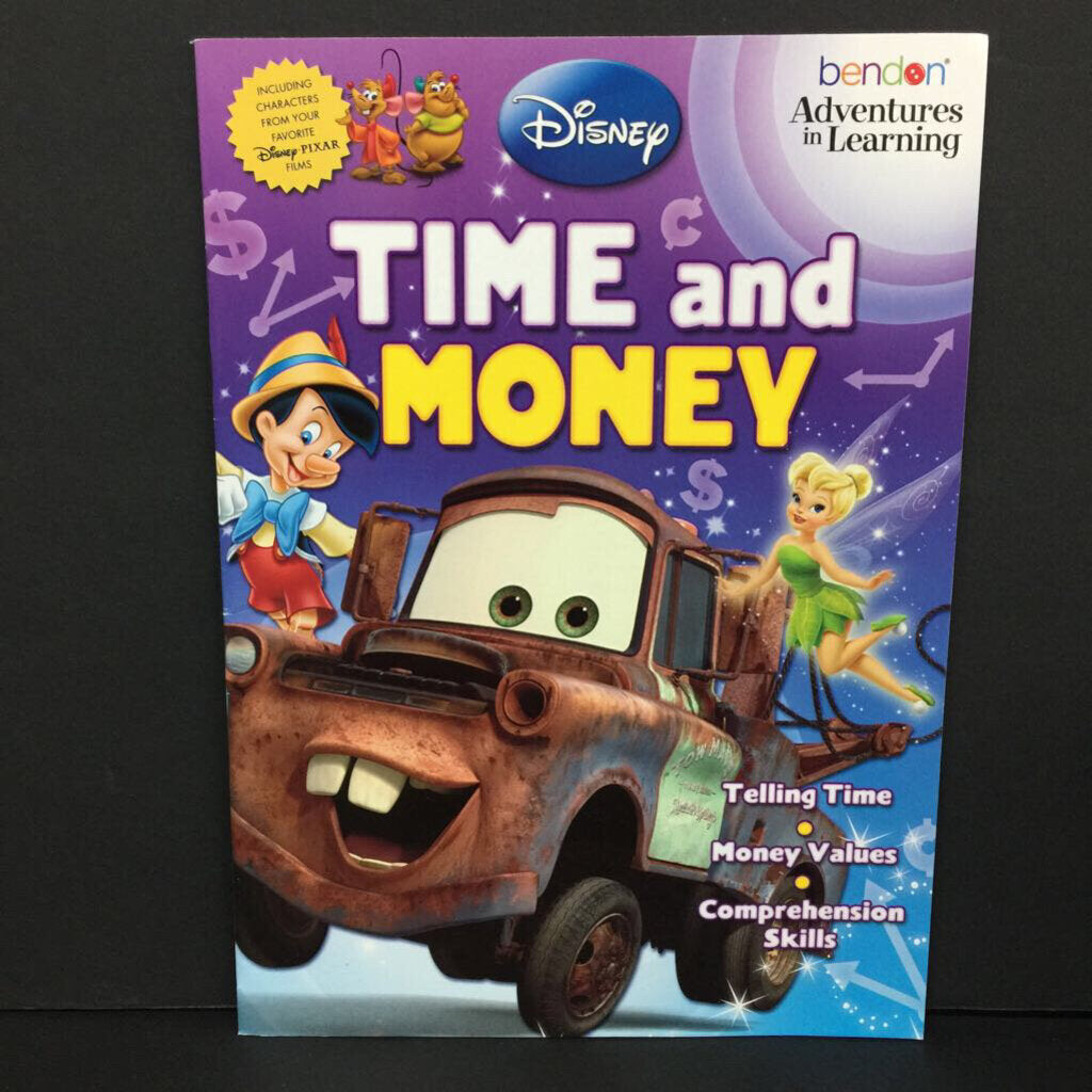 Time and Money (Disney Adventures in Learning) -character workbook paperback