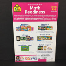 Load image into Gallery viewer, Math Readiness (School Zone Grades K-1) -workbook paperback

