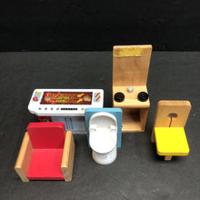 Load image into Gallery viewer, Wooden Dollhouse Furniture Set
