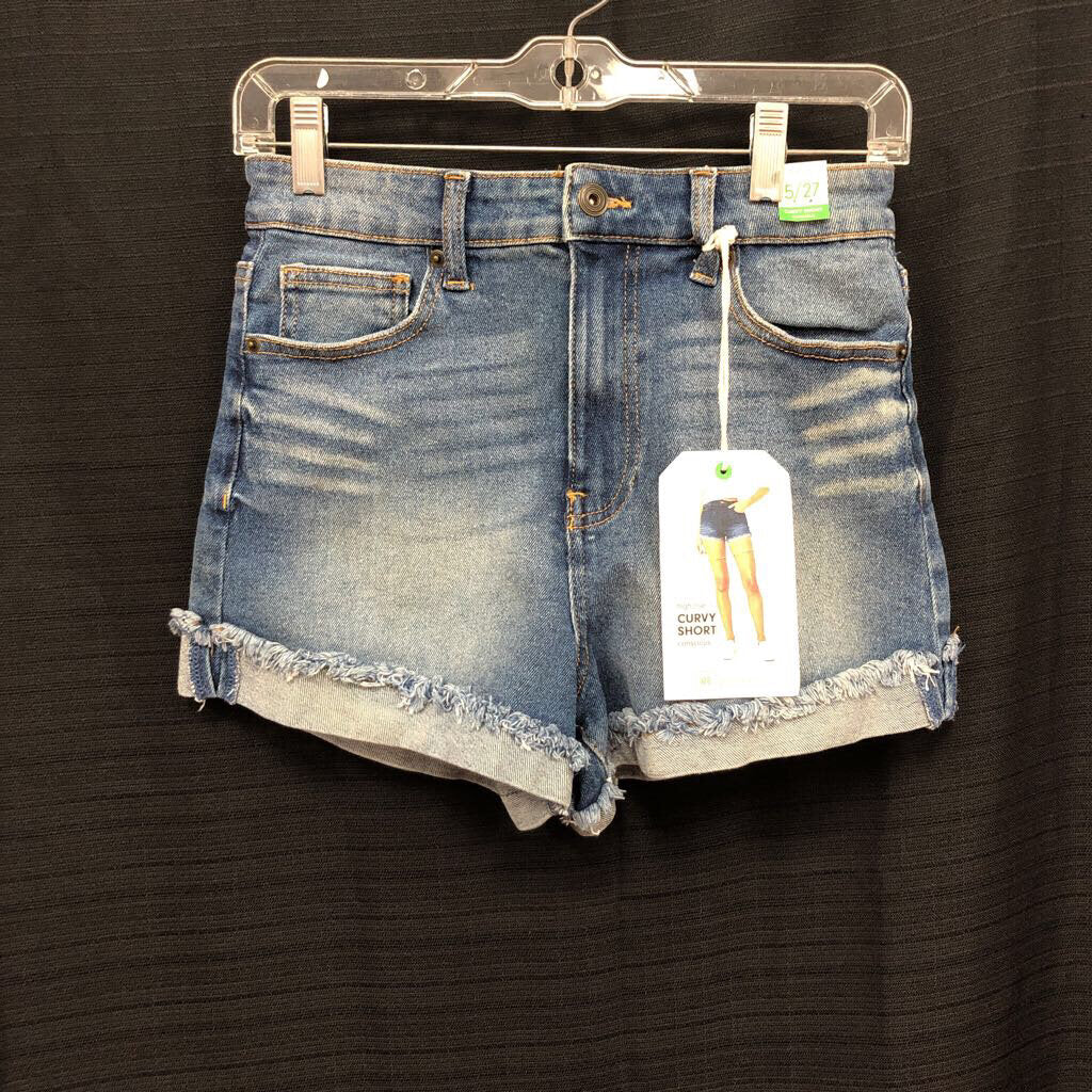 High Rise Curvy Denim Shorts (NEW) (RE Generation)