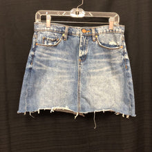 Load image into Gallery viewer, Raw Hem Denim Mini Skirt (Blank NYC)
