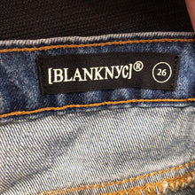 Load image into Gallery viewer, Raw Hem Denim Mini Skirt (Blank NYC)
