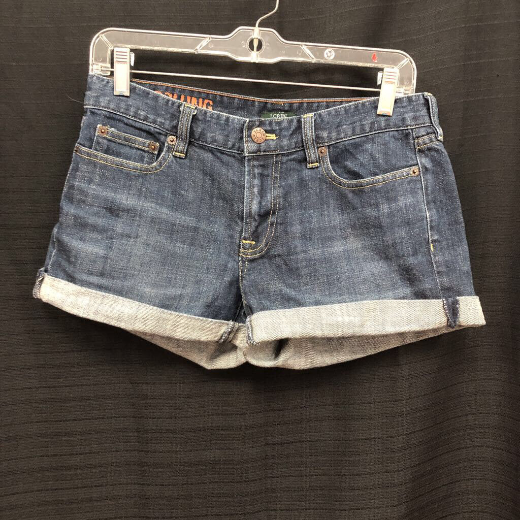 Hipslung Stretch Denim Shorts