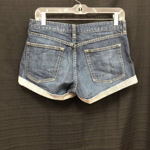 Hipslung Stretch Denim Shorts