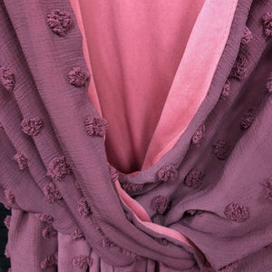 Swiss Dot Romper (Pink Lily)