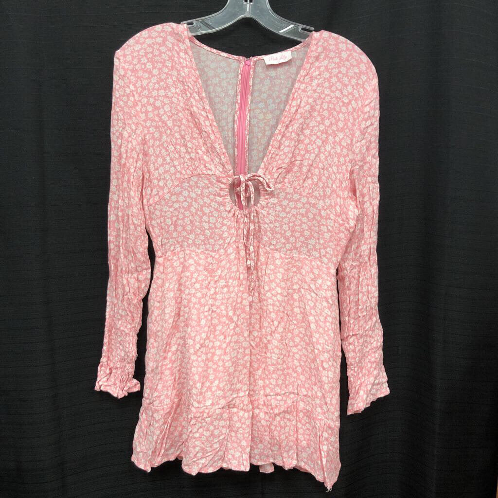Floral Dress (Pink Lily)