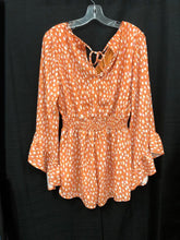 Load image into Gallery viewer, Bell Sleeve Polka Dot Romper (Pink Lily)
