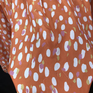Bell Sleeve Polka Dot Romper (Pink Lily)