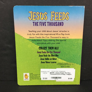 Jesus Feeds The Five Thousand (Lift-A-Flap) -religion board