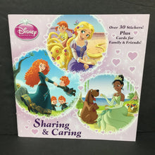 Load image into Gallery viewer, Sharing &amp; Caring (Disney Princess) (Courtney Carbone) -character paperback
