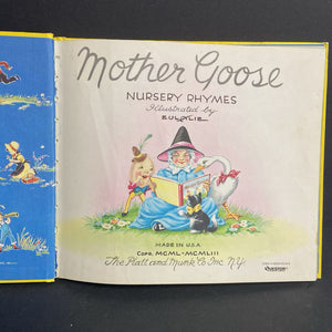 Mother Goose Rhymes (Nursery Rhyme) (Vintage Collectible 1977) -hardcover