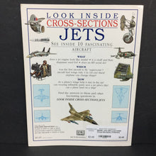 Load image into Gallery viewer, Jets (DK Look Inside Cross-Sections) (Vehicles) (Moira Butterfield) -educational paperback
